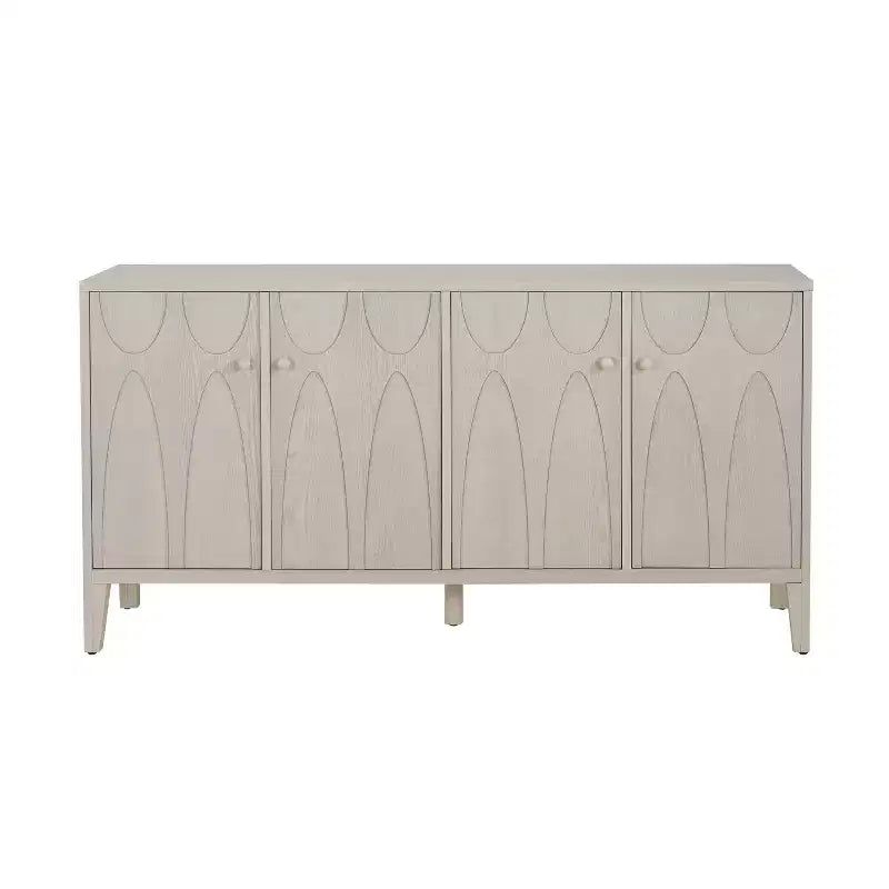 Buffet de cuisine moderne avec quatre étagères réglables et portes