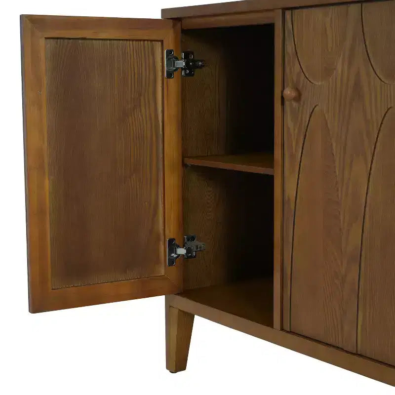 Buffet de cuisine moderne avec quatre étagères réglables et portes
