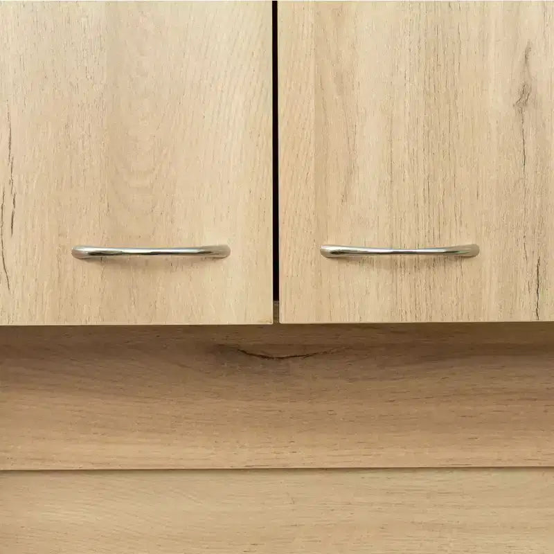 Armoire haute de rangement à 6 portes de 180 cm, Buffet de cuisine