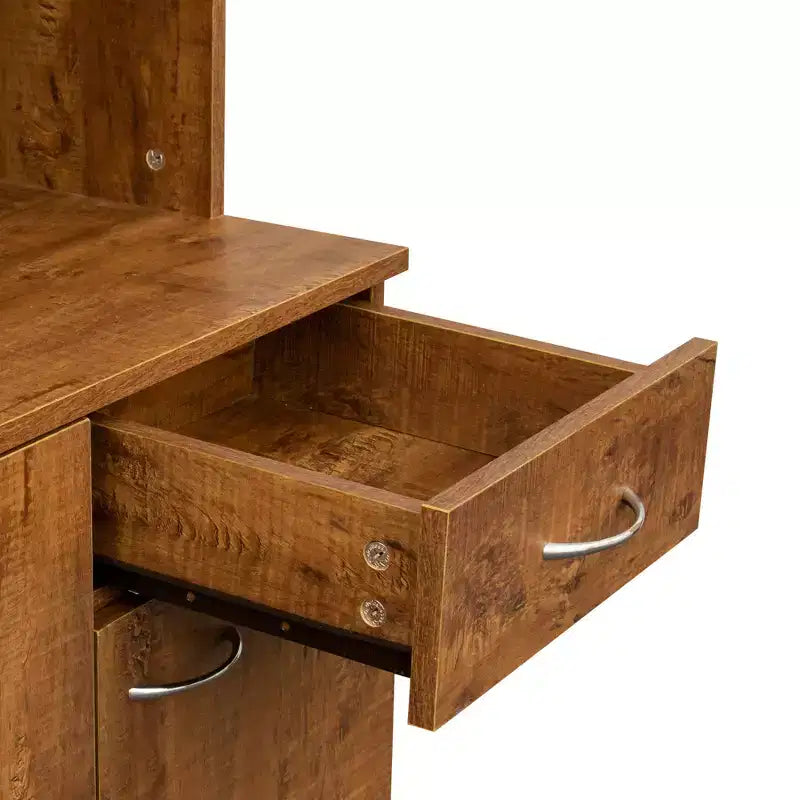 Armoire haute de rangement à 6 portes de 180 cm, Buffet de cuisine