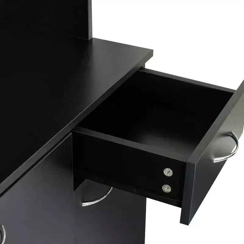Armoire haute de rangement à 6 portes de 180 cm, Buffet de cuisine