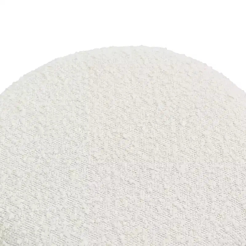 Pouffe ottoman champignon en tissu bouclette de 15,9 po de haut