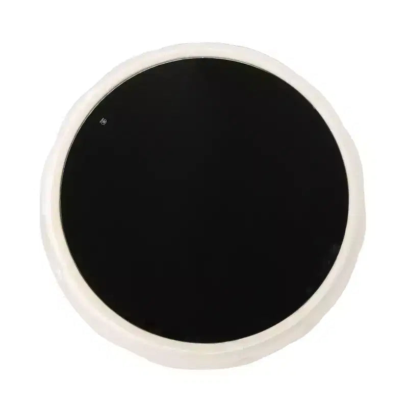 Repose-pieds ottoman moderne avec plateau en verre, table basse ronde en velours touffeté, avec capitonnage en losange, pour salon, chambre à coucher