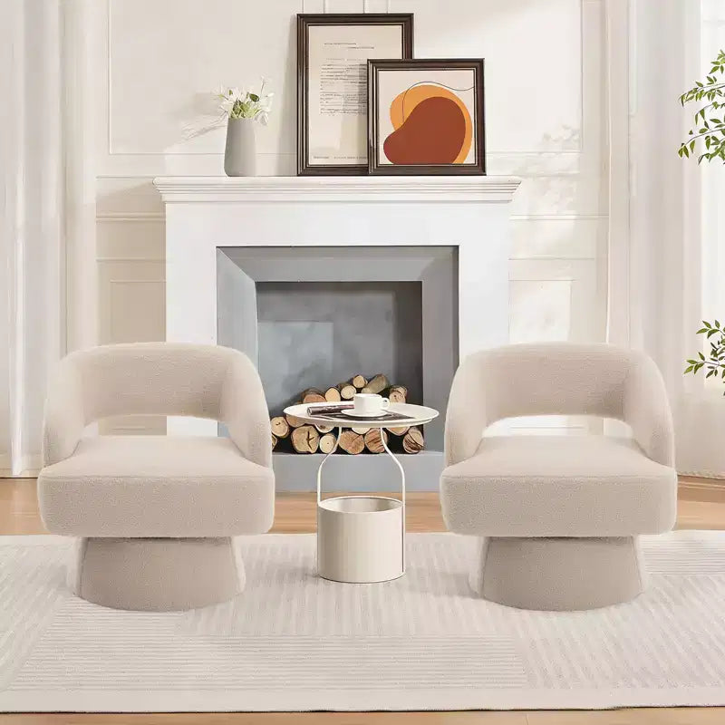 Fauteuil crapaud pivotant à 360°