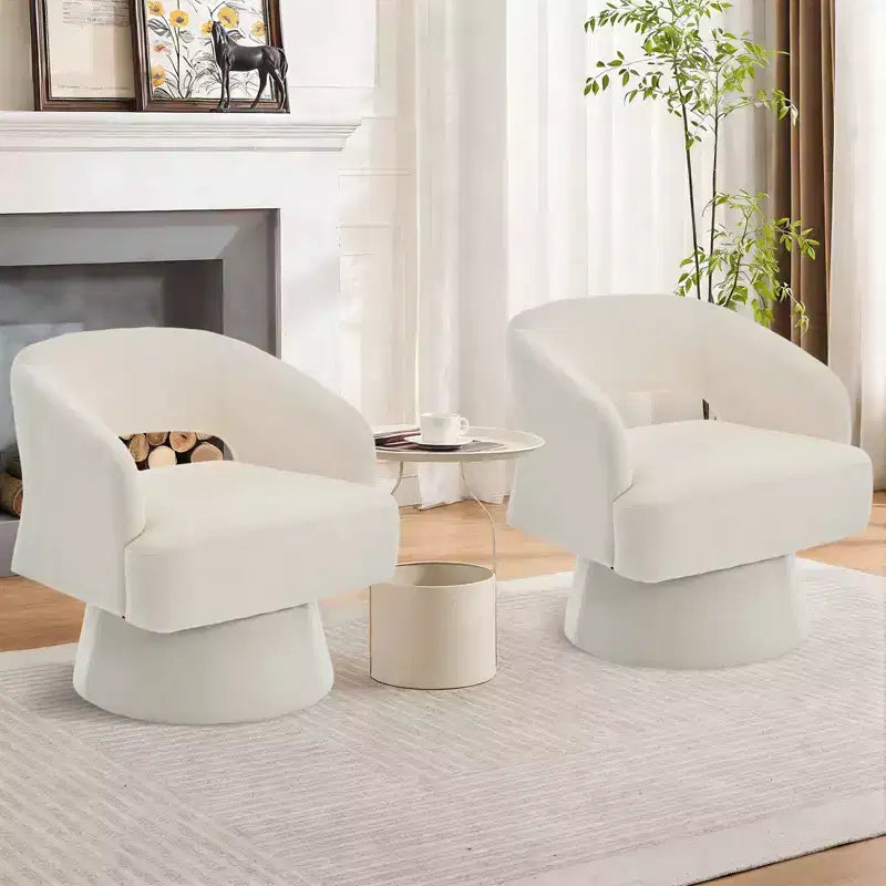 Fauteuil crapaud pivotant à 360°
