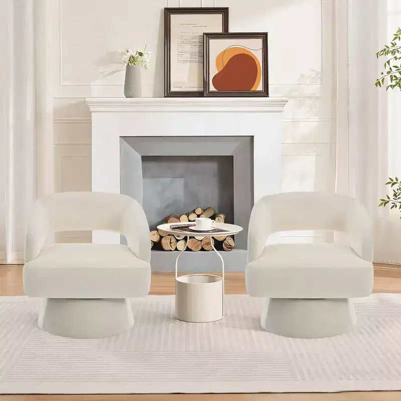 Fauteuil crapaud pivotant à 360°