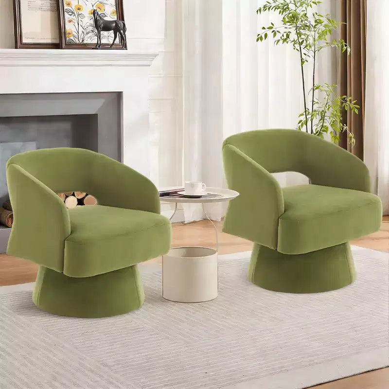 Fauteuil crapaud pivotant à 360°