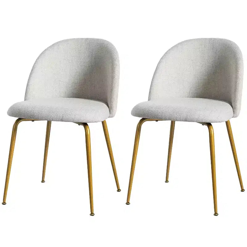Chaise d'appoint rembourrée blanche de 76 cm de haut
