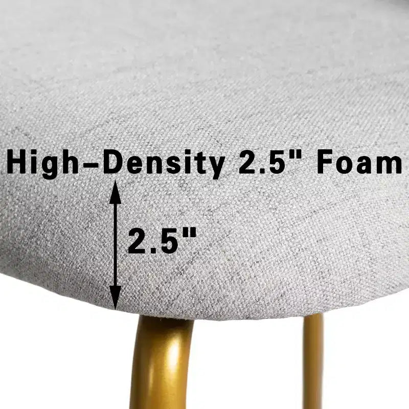 Chaise d'appoint rembourrée blanche de 76 cm de haut