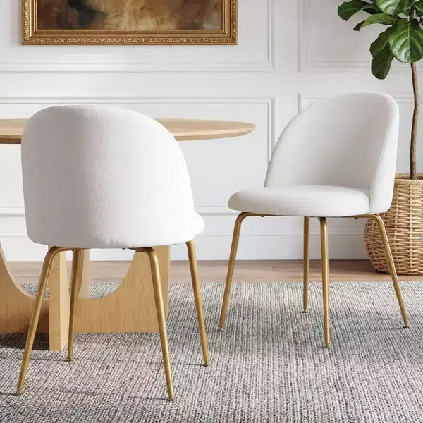 Eileen 30 H White Upholstered Side chair