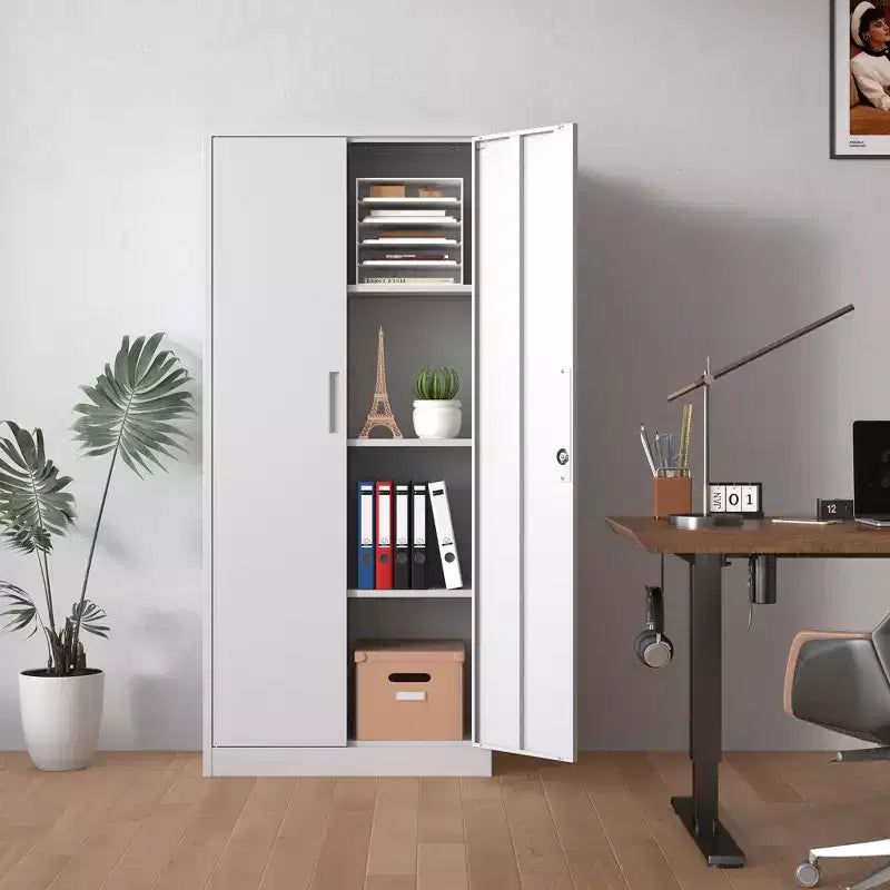 Armoire de rangement de garage en métal 72H, armoire de rangement en acier verrouillable pour outils, armoires hautes pour systèmes de rangement de garage, armoire à dossiers verrouillable