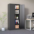 72H Metal Garage Storage Cabinet, Tool Steel Locking Cabinet, Tall Cabinets for Garage Storage Systems Lockable File Cabinet