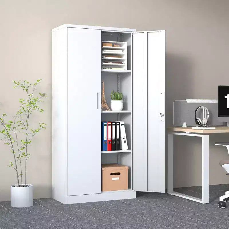 Armoire de rangement de garage en métal 72H, armoire de rangement en acier verrouillable pour outils, armoires hautes pour systèmes de rangement de garage, armoire à dossiers verrouillable