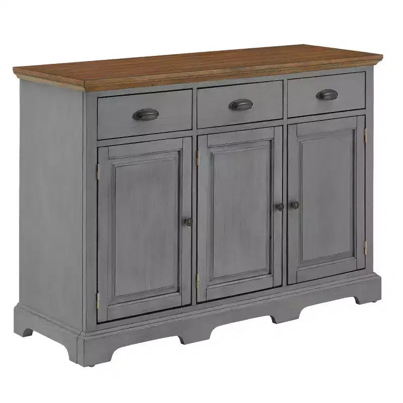 Buffet - Chêne/Gris antique