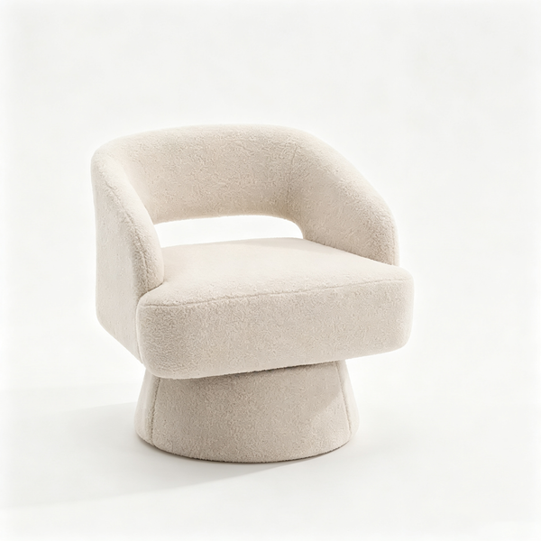 Fauteuil crapaud pivotant à 360°